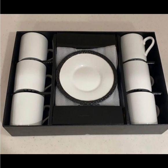 White Coffee cup Set - Picture 1 of 3